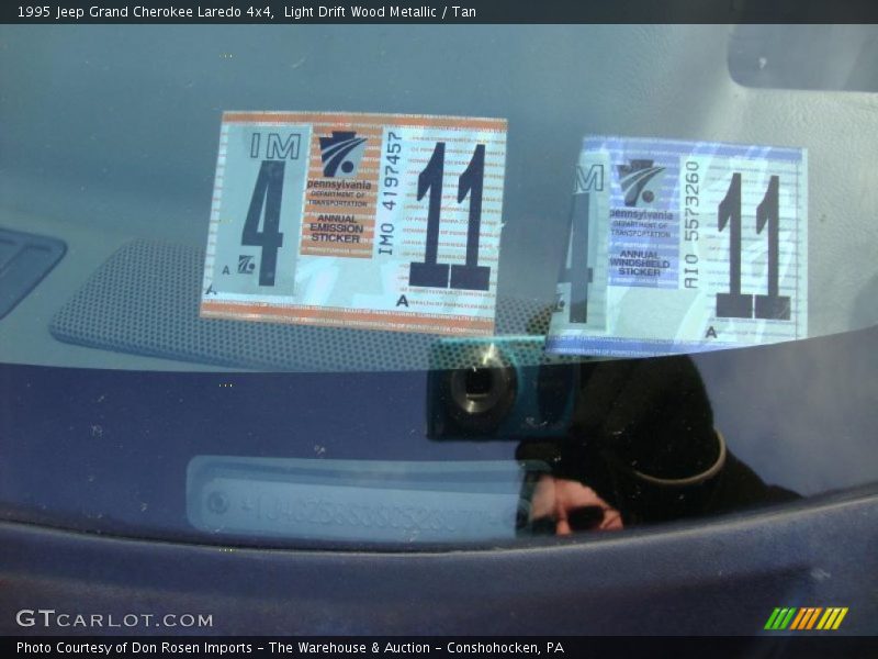 Light Drift Wood Metallic / Tan 1995 Jeep Grand Cherokee Laredo 4x4