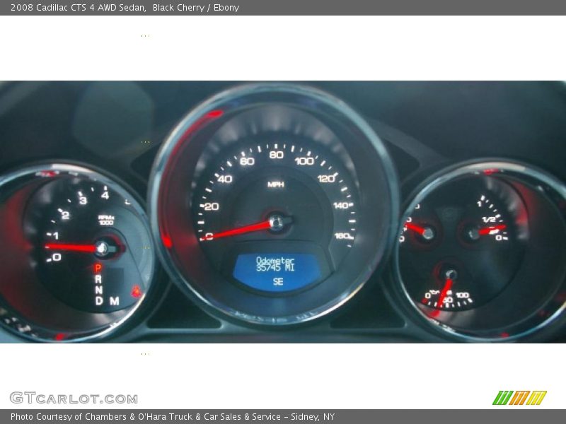 Black Cherry / Ebony 2008 Cadillac CTS 4 AWD Sedan