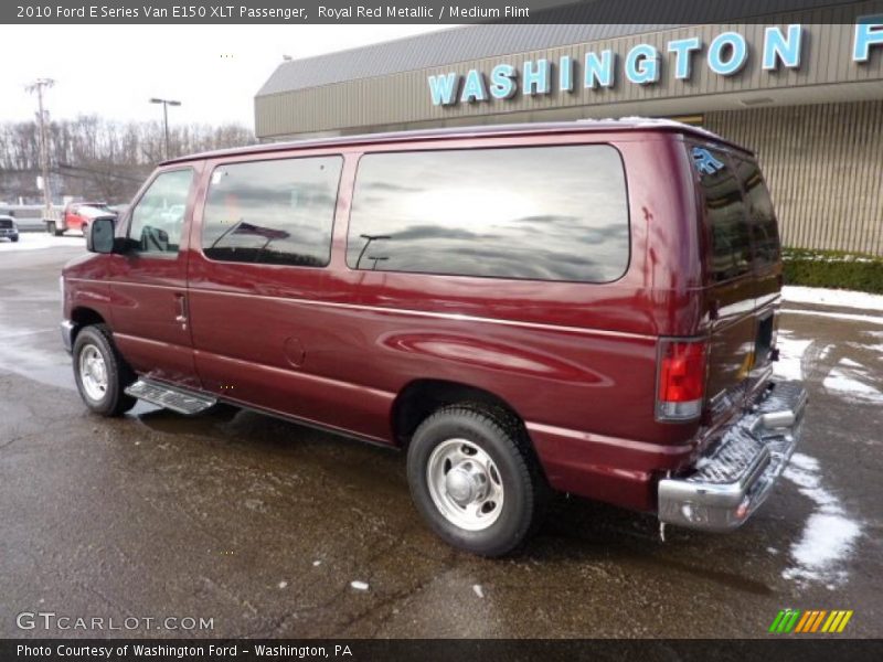 Royal Red Metallic / Medium Flint 2010 Ford E Series Van E150 XLT Passenger