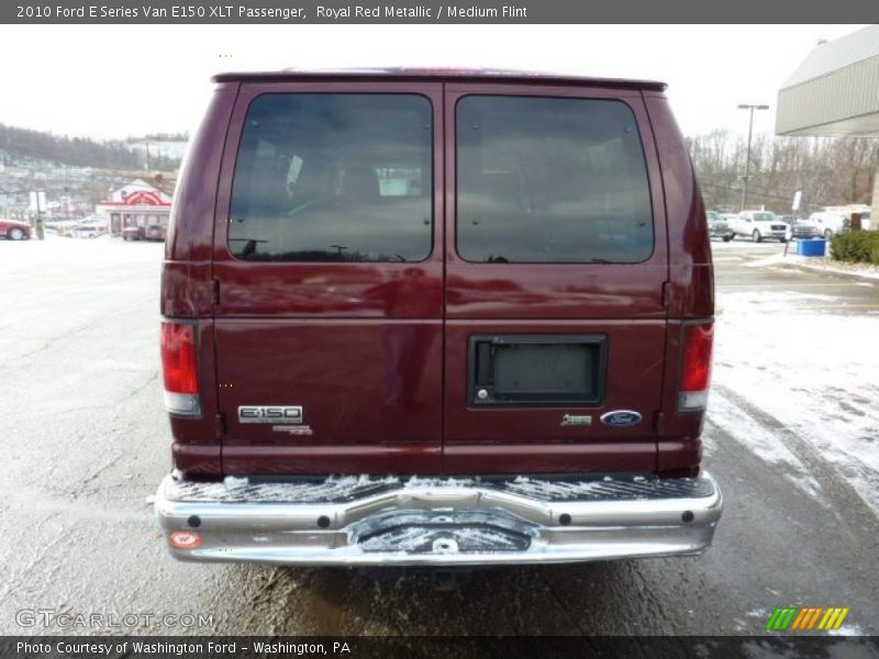Royal Red Metallic / Medium Flint 2010 Ford E Series Van E150 XLT Passenger