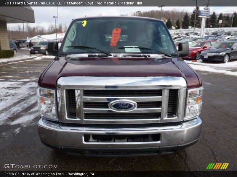 Royal Red Metallic / Medium Flint 2010 Ford E Series Van E150 XLT Passenger