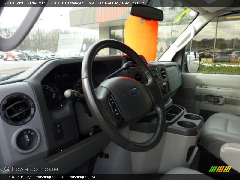 Royal Red Metallic / Medium Flint 2010 Ford E Series Van E150 XLT Passenger