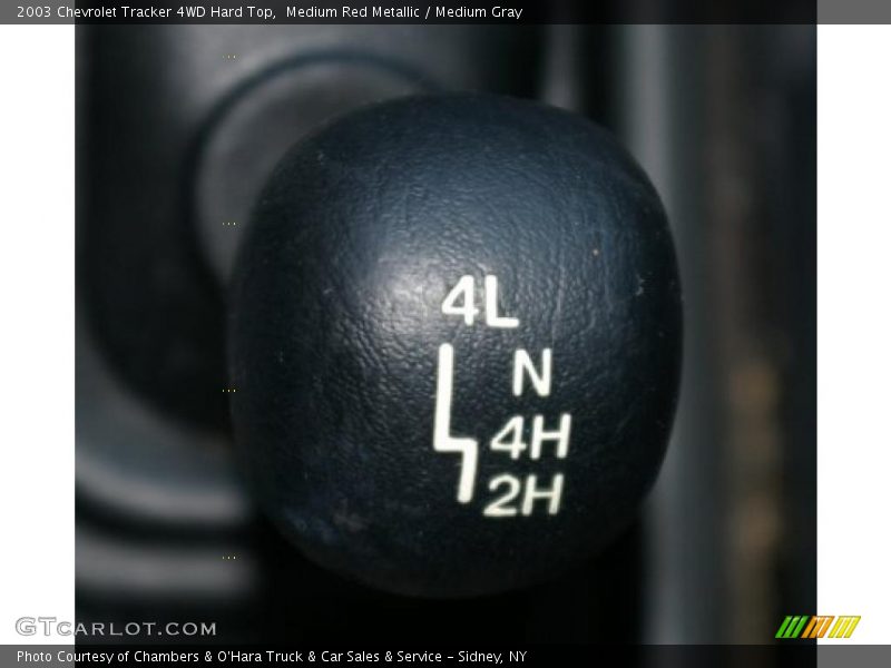Medium Red Metallic / Medium Gray 2003 Chevrolet Tracker 4WD Hard Top