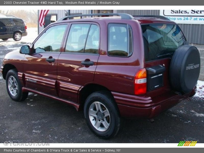 Medium Red Metallic / Medium Gray 2003 Chevrolet Tracker 4WD Hard Top