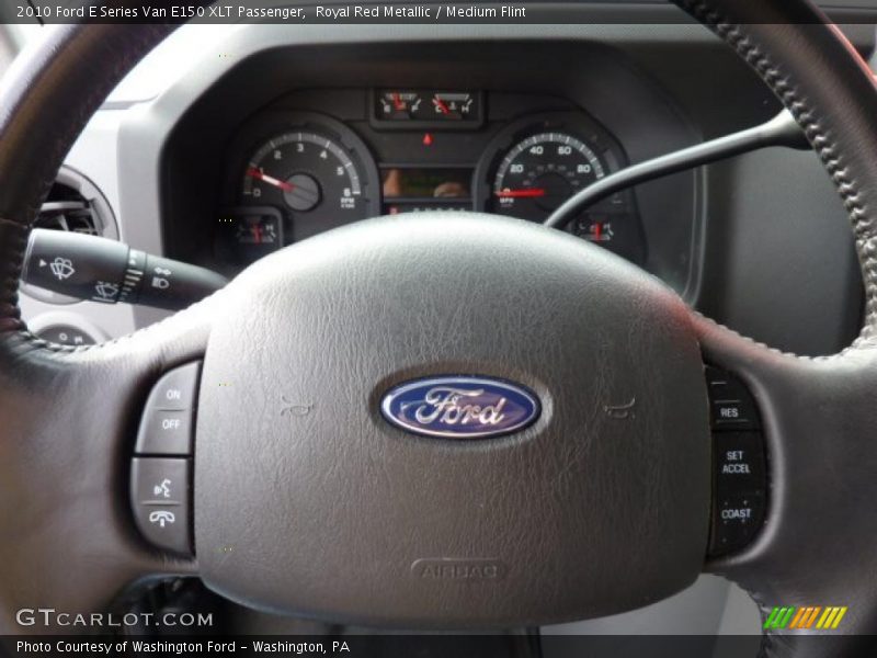Royal Red Metallic / Medium Flint 2010 Ford E Series Van E150 XLT Passenger