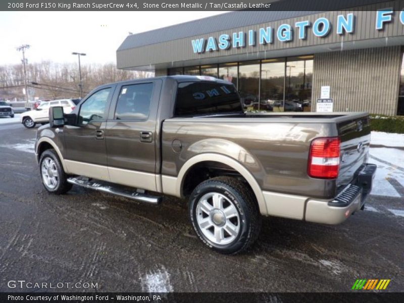 Stone Green Metallic / Tan/Castaño Leather 2008 Ford F150 King Ranch SuperCrew 4x4