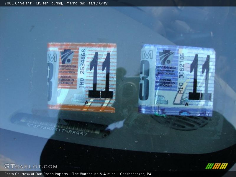 Inferno Red Pearl / Gray 2001 Chrysler PT Cruiser Touring