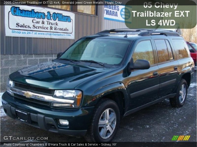 Emerald Jewel Green Metallic / Light Gray 2005 Chevrolet TrailBlazer EXT LS 4x4