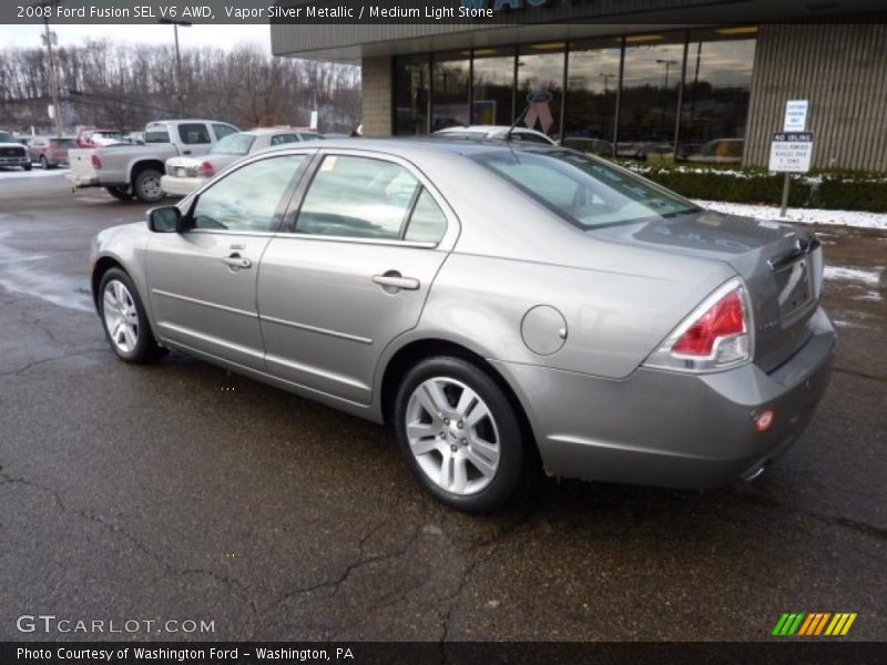 Vapor Silver Metallic / Medium Light Stone 2008 Ford Fusion SEL V6 AWD