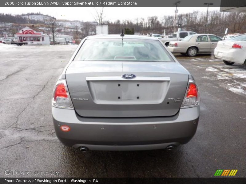 Vapor Silver Metallic / Medium Light Stone 2008 Ford Fusion SEL V6 AWD