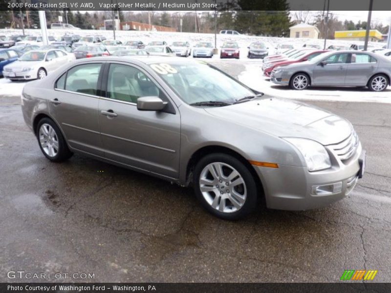 Vapor Silver Metallic / Medium Light Stone 2008 Ford Fusion SEL V6 AWD