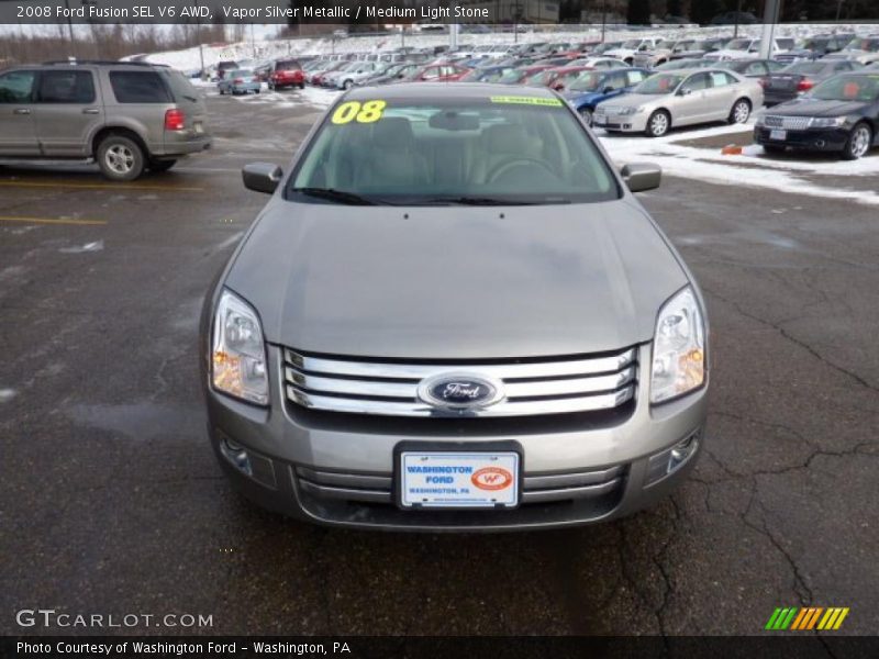 Vapor Silver Metallic / Medium Light Stone 2008 Ford Fusion SEL V6 AWD