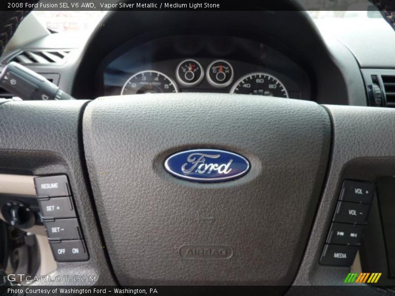 Vapor Silver Metallic / Medium Light Stone 2008 Ford Fusion SEL V6 AWD