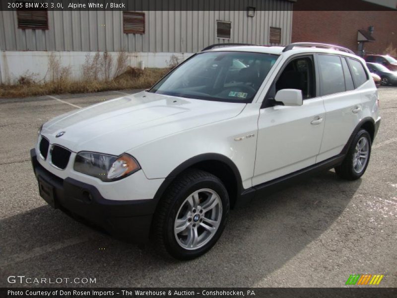 Alpine White / Black 2005 BMW X3 3.0i