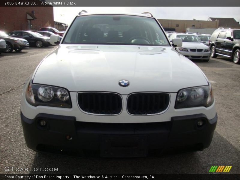 Alpine White / Black 2005 BMW X3 3.0i