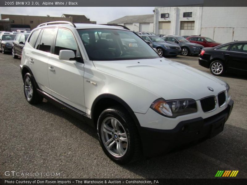 Alpine White / Black 2005 BMW X3 3.0i