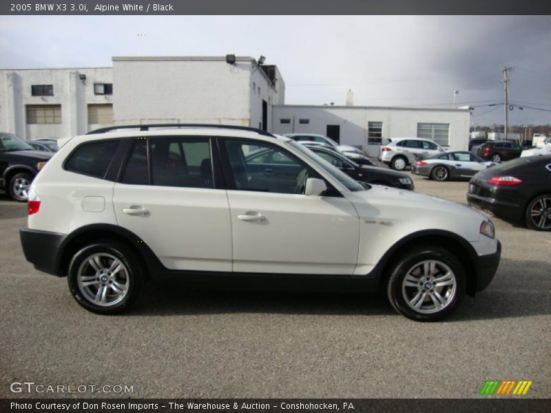 Alpine White / Black 2005 BMW X3 3.0i