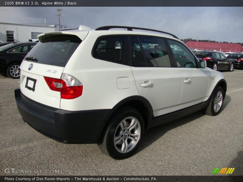 Alpine White / Black 2005 BMW X3 3.0i