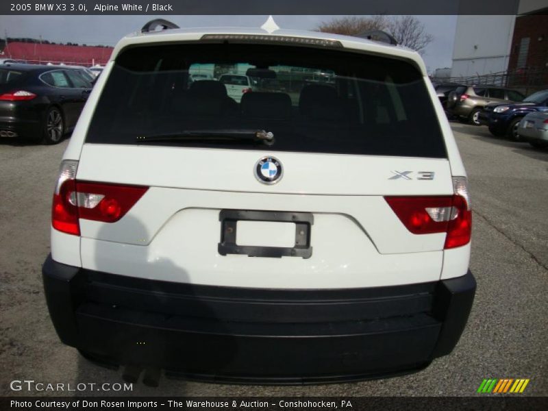 Alpine White / Black 2005 BMW X3 3.0i