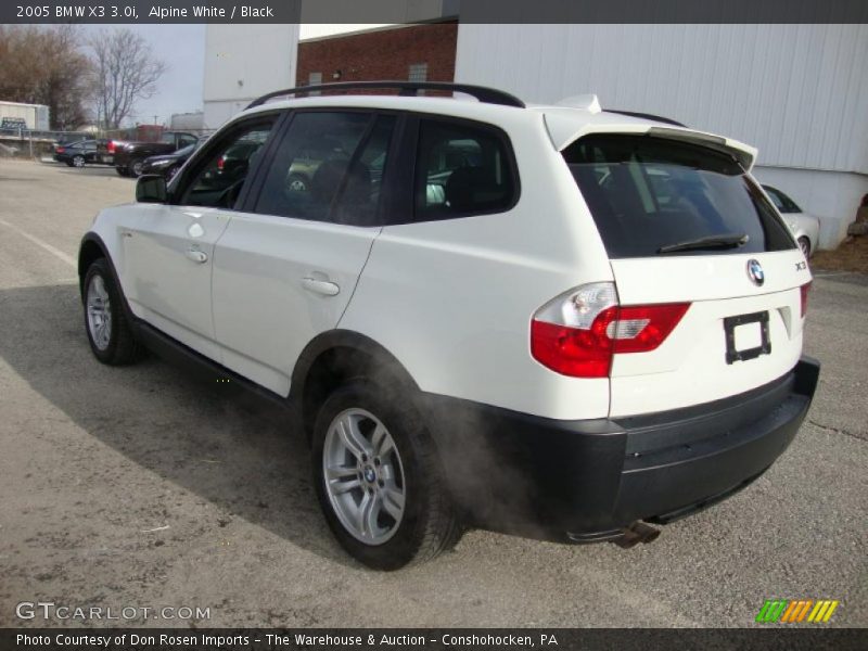 Alpine White / Black 2005 BMW X3 3.0i