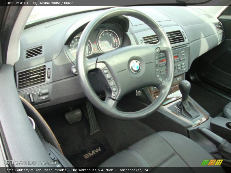 Alpine White / Black 2005 BMW X3 3.0i