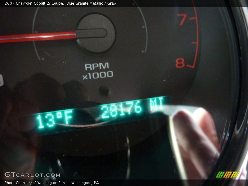 Blue Granite Metallic / Gray 2007 Chevrolet Cobalt LS Coupe