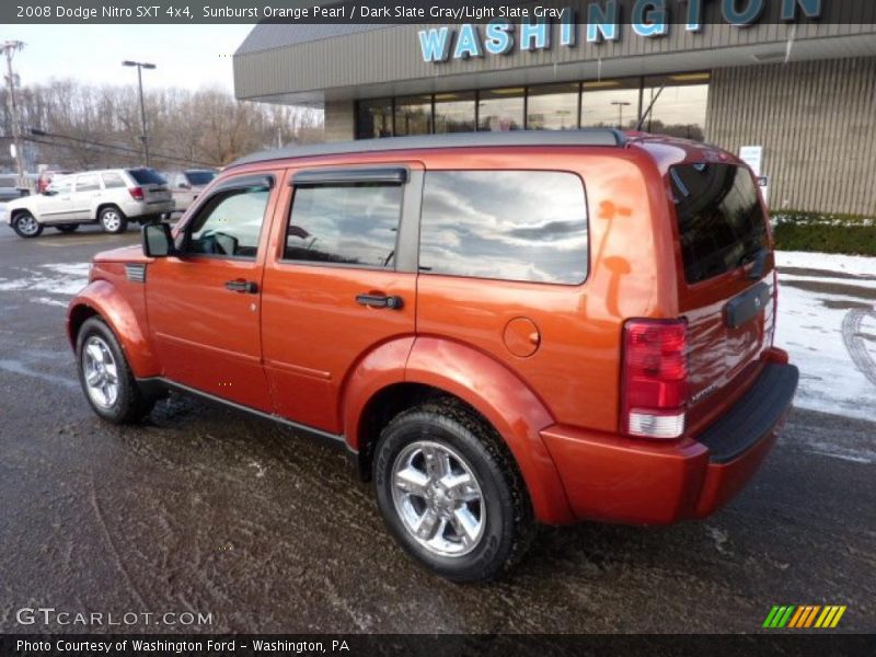 Sunburst Orange Pearl / Dark Slate Gray/Light Slate Gray 2008 Dodge Nitro SXT 4x4