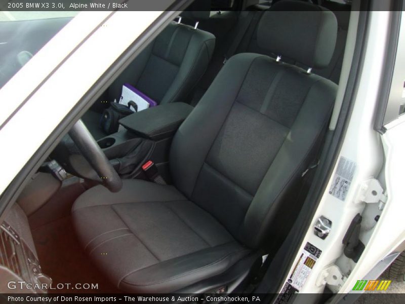 Alpine White / Black 2005 BMW X3 3.0i