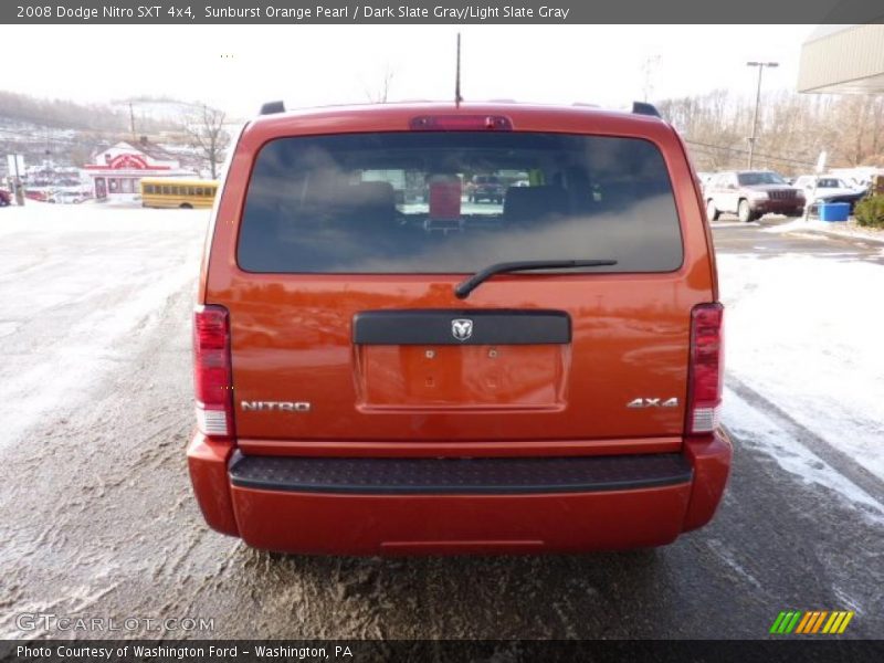 Sunburst Orange Pearl / Dark Slate Gray/Light Slate Gray 2008 Dodge Nitro SXT 4x4