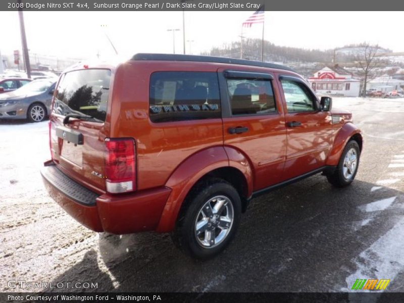 Sunburst Orange Pearl / Dark Slate Gray/Light Slate Gray 2008 Dodge Nitro SXT 4x4