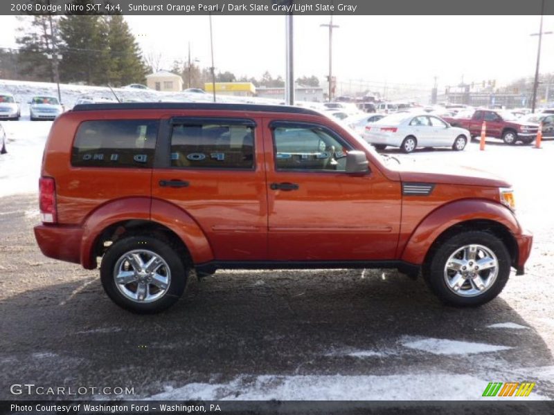 Sunburst Orange Pearl / Dark Slate Gray/Light Slate Gray 2008 Dodge Nitro SXT 4x4