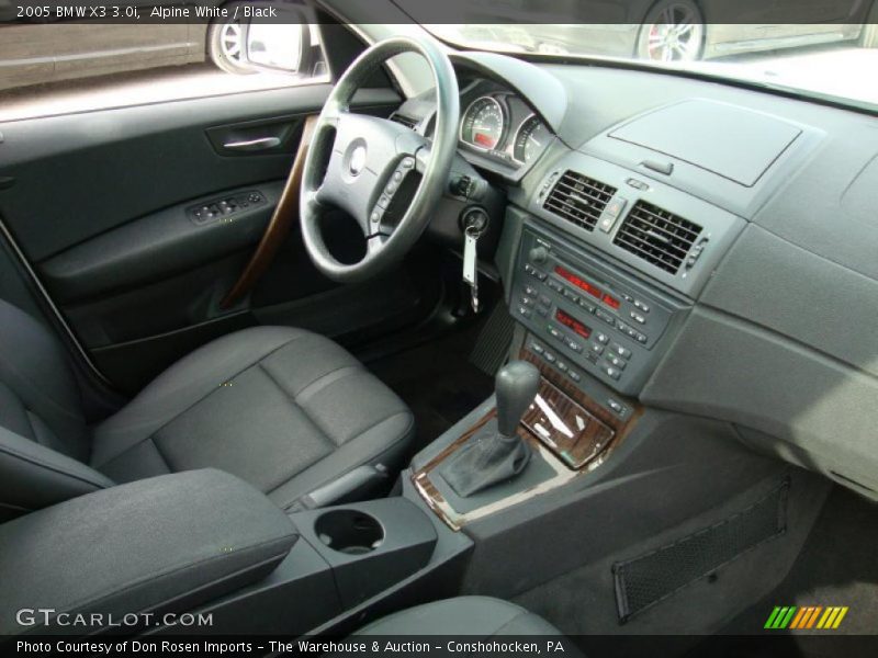 Alpine White / Black 2005 BMW X3 3.0i