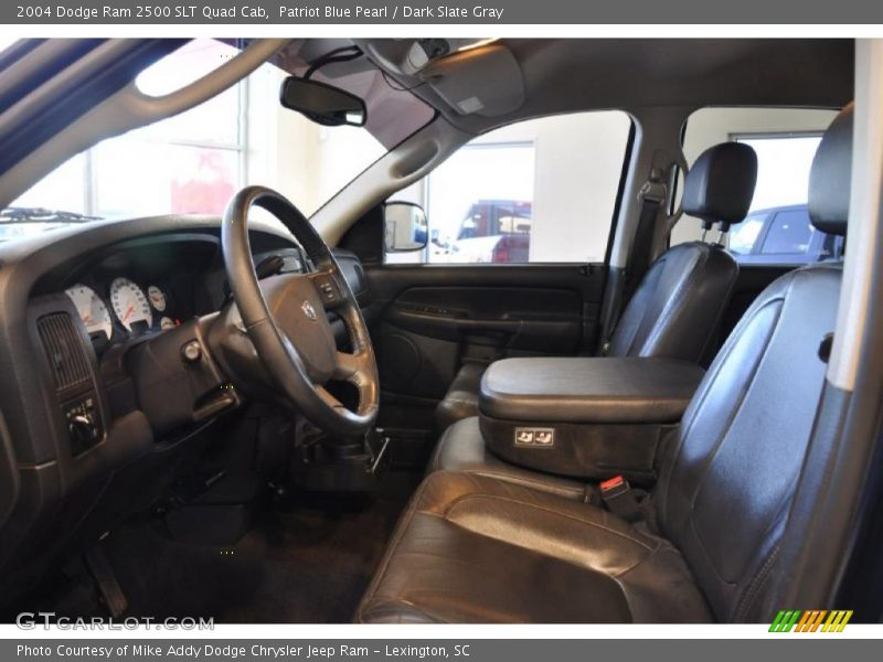 Patriot Blue Pearl / Dark Slate Gray 2004 Dodge Ram 2500 SLT Quad Cab