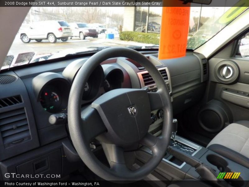 Sunburst Orange Pearl / Dark Slate Gray/Light Slate Gray 2008 Dodge Nitro SXT 4x4