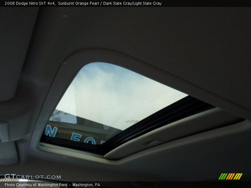 Sunburst Orange Pearl / Dark Slate Gray/Light Slate Gray 2008 Dodge Nitro SXT 4x4
