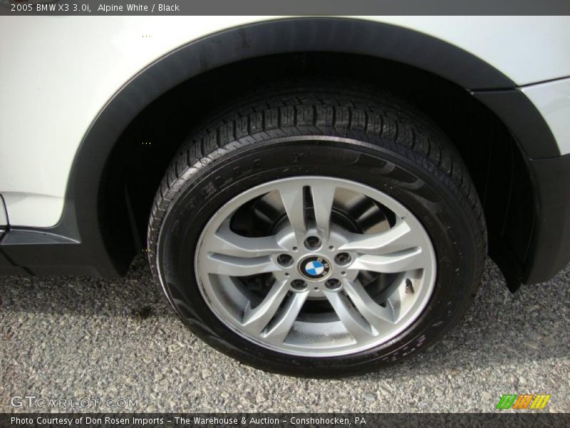 Alpine White / Black 2005 BMW X3 3.0i