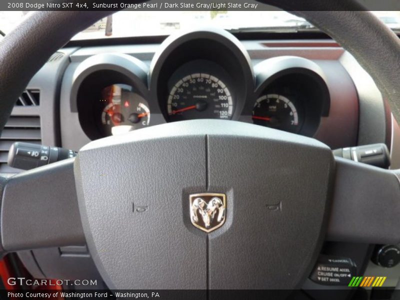 Sunburst Orange Pearl / Dark Slate Gray/Light Slate Gray 2008 Dodge Nitro SXT 4x4