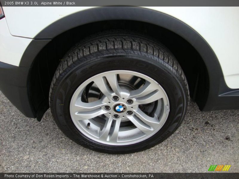 Alpine White / Black 2005 BMW X3 3.0i