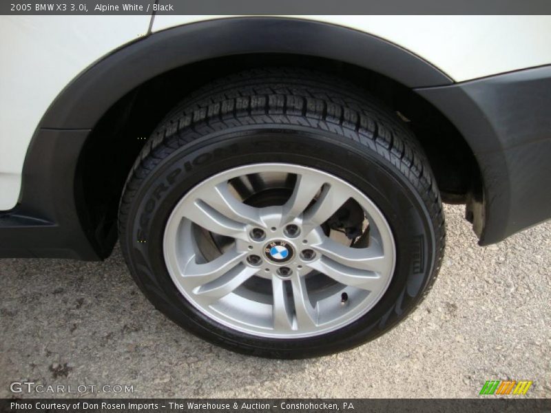 Alpine White / Black 2005 BMW X3 3.0i