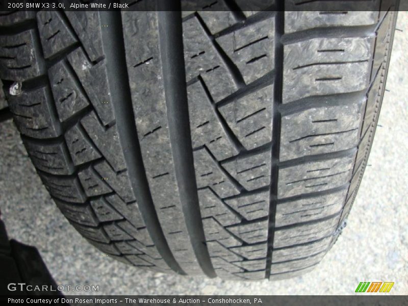 Alpine White / Black 2005 BMW X3 3.0i