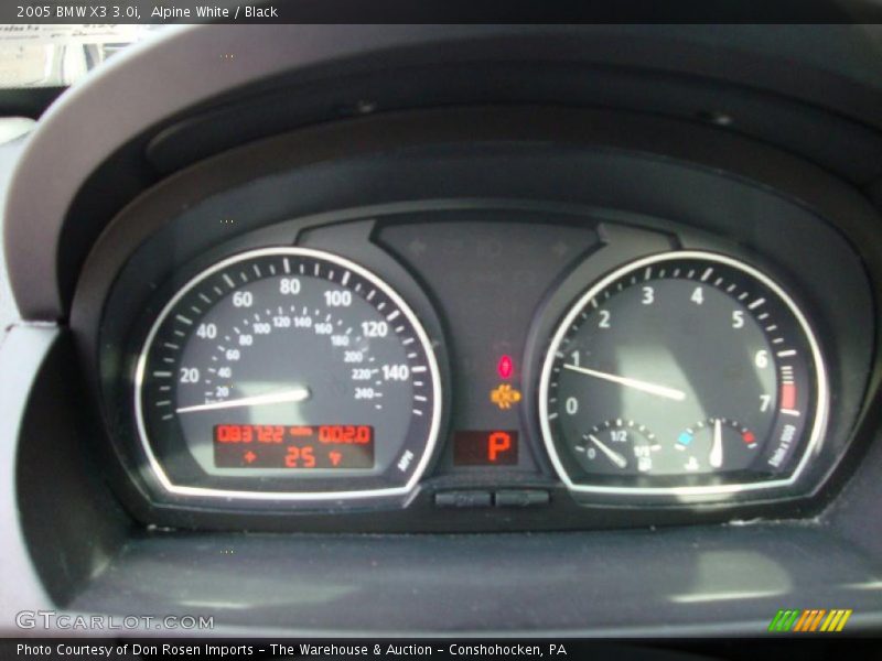 Alpine White / Black 2005 BMW X3 3.0i