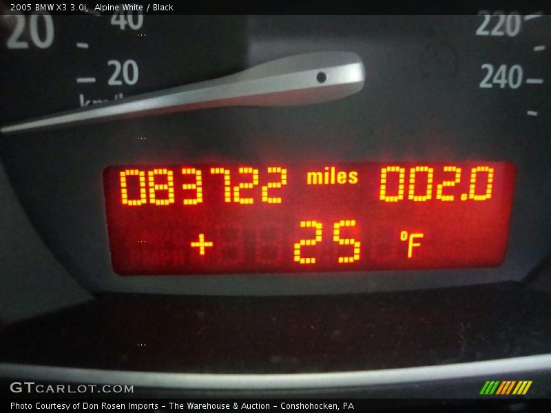 Alpine White / Black 2005 BMW X3 3.0i