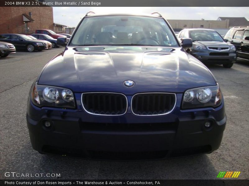 Mystic Blue Metallic / Sand Beige 2004 BMW X3 2.5i