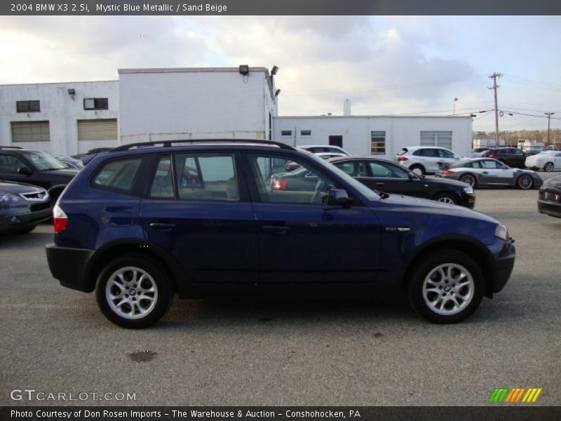 Mystic Blue Metallic / Sand Beige 2004 BMW X3 2.5i
