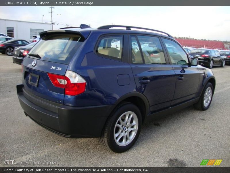 Mystic Blue Metallic / Sand Beige 2004 BMW X3 2.5i