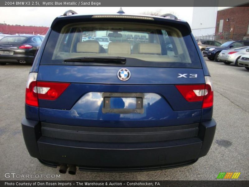 Mystic Blue Metallic / Sand Beige 2004 BMW X3 2.5i
