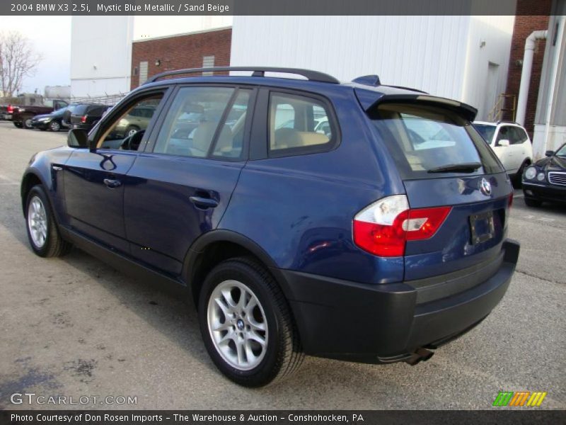 Mystic Blue Metallic / Sand Beige 2004 BMW X3 2.5i