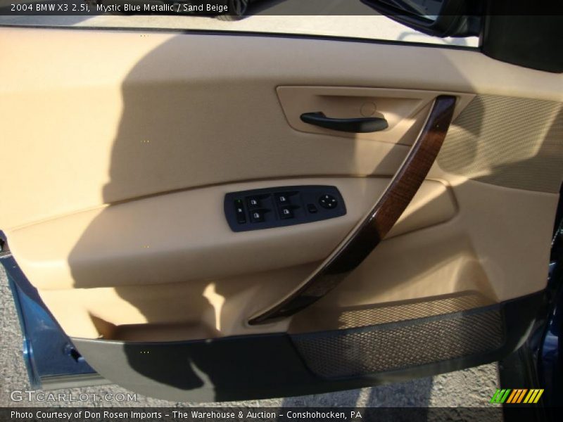 Mystic Blue Metallic / Sand Beige 2004 BMW X3 2.5i