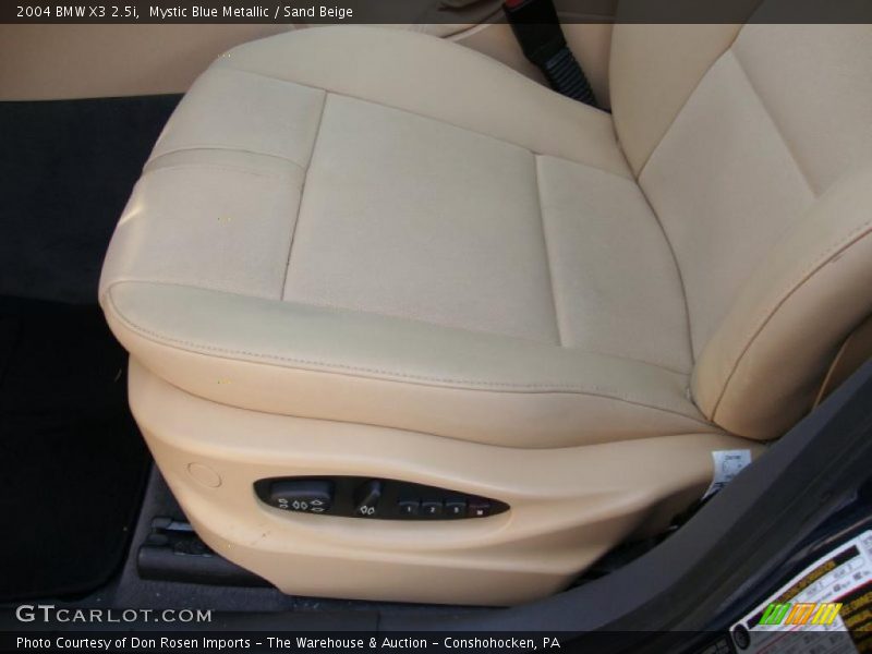 Mystic Blue Metallic / Sand Beige 2004 BMW X3 2.5i