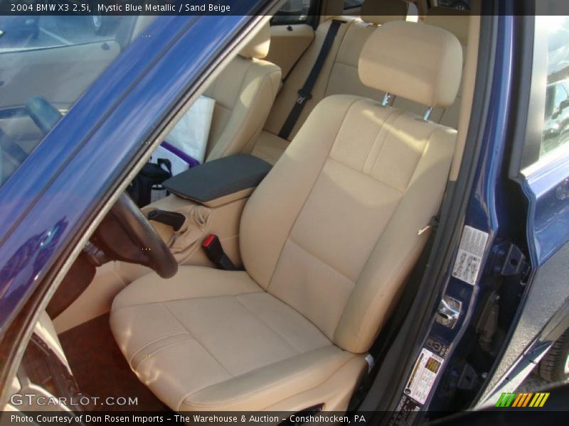 Mystic Blue Metallic / Sand Beige 2004 BMW X3 2.5i